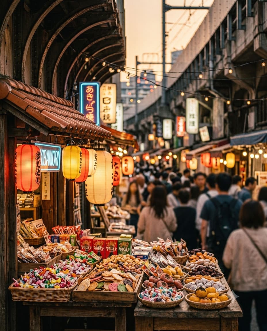 Ameyoko Market Street in Tokyo