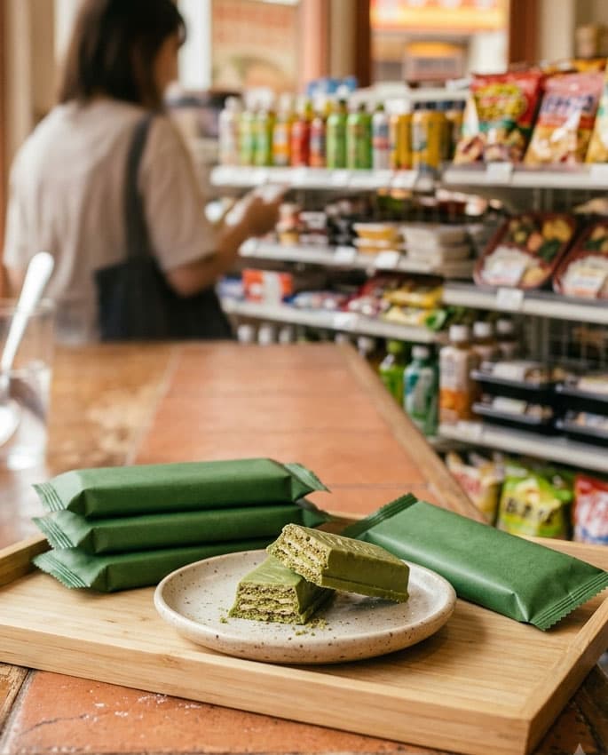 Matcha KitKats in Tokyo